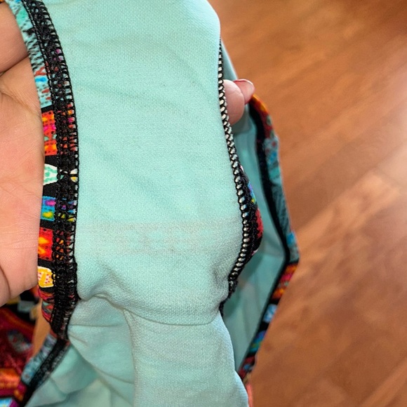 Cute multi colored two piece swimsuit. - Picture 3 of 4